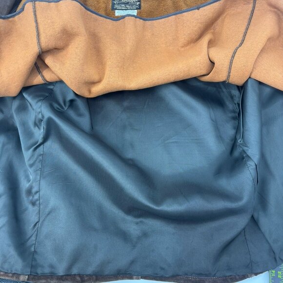 The Leather Shop Vintage Brown Suede Jacket Mens Size 46 Western Rustic *Read - Picture 14 of 16